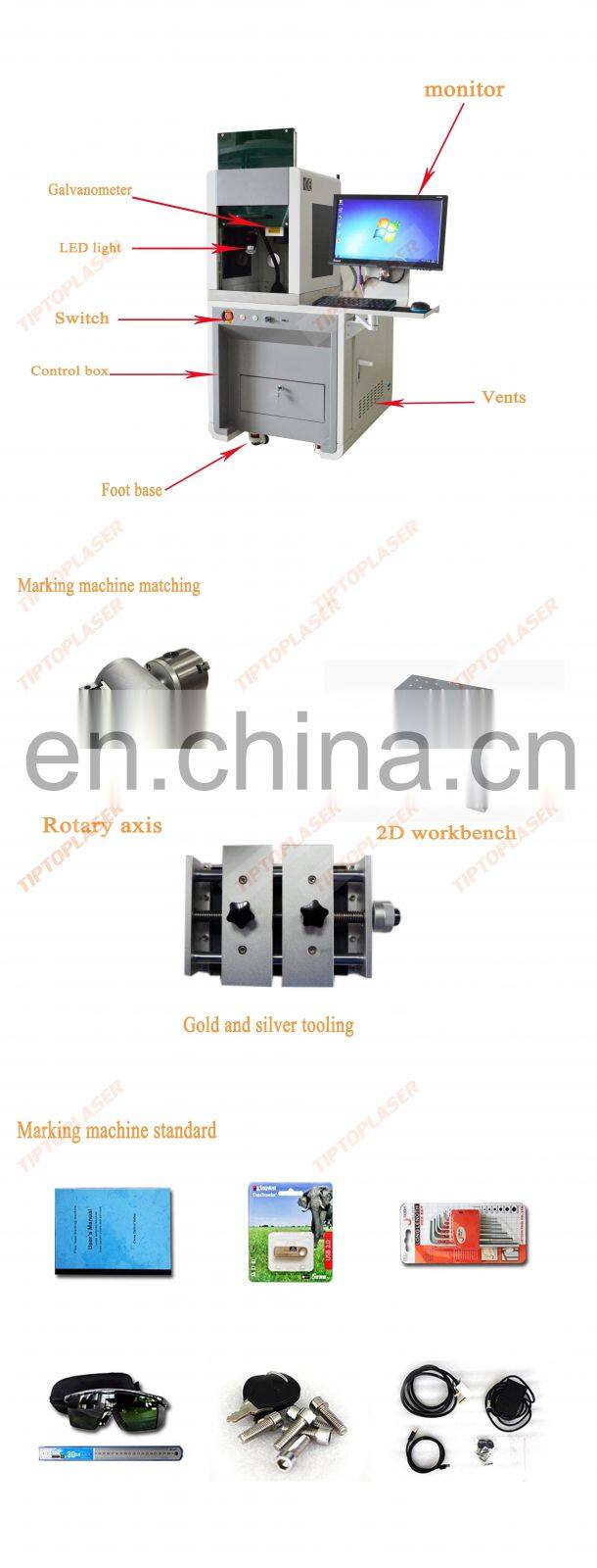 Homemade fiber laser marking machine lazer printer for printed circuit boards