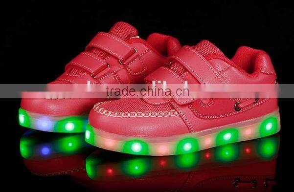Kid Children USB Charging light Flashing Sneakers LED Shoes Kid Shoes With Light