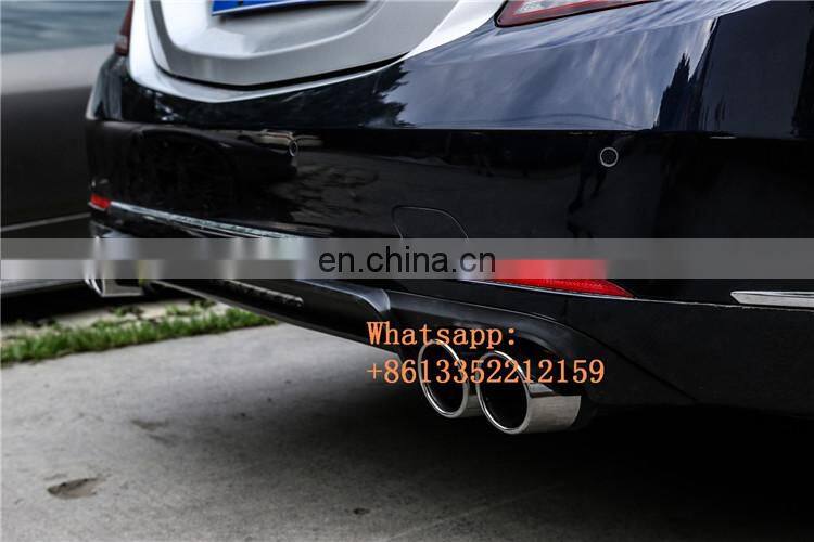 2018year- S class W222 S63/S65 body kit B700 upgrade to B900 front bumper front lip rear diffuser with exhaust tips