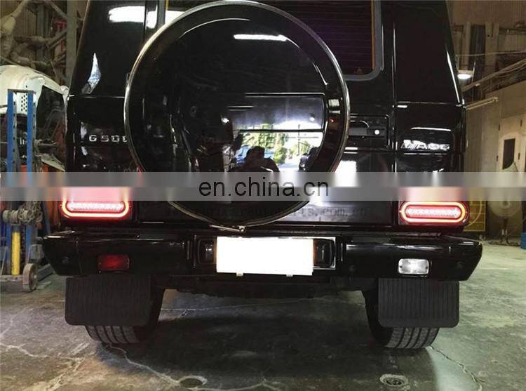 G class w463 rear lights with black flow running LED fit for G350 G400 G500 G55 G63 G65 G800 G700 G900 taillights