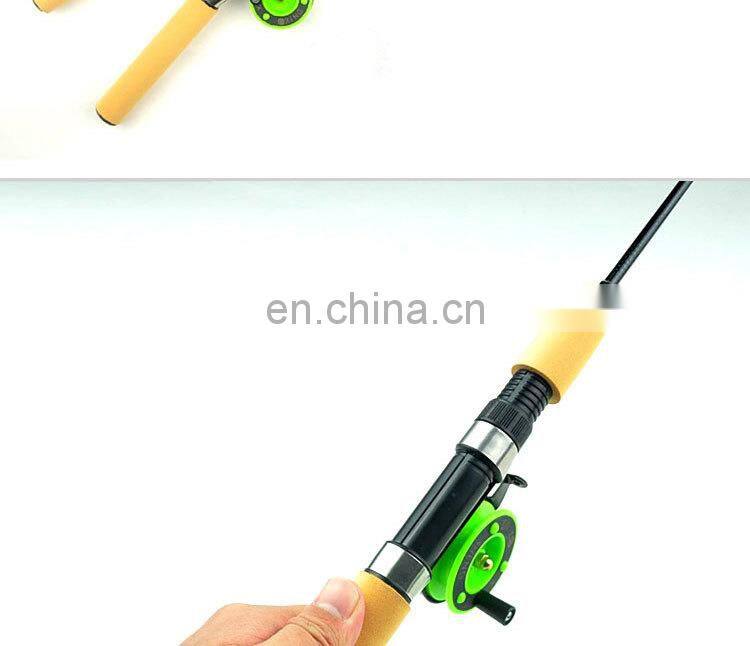 55cm 65cm 75cm glass lure fishing stick Cheap Fishing Stuff Raft Kids Ice fishing Shrimp rod for Winter outdoors