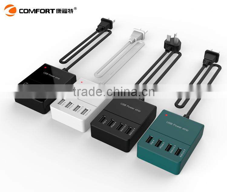 manufacturing 4 usb ports small portable hideaway surface outlet