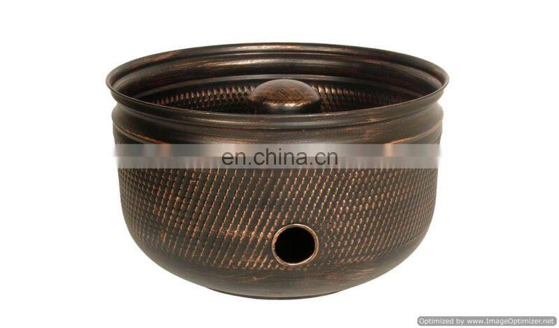 shiny copper hose bowl