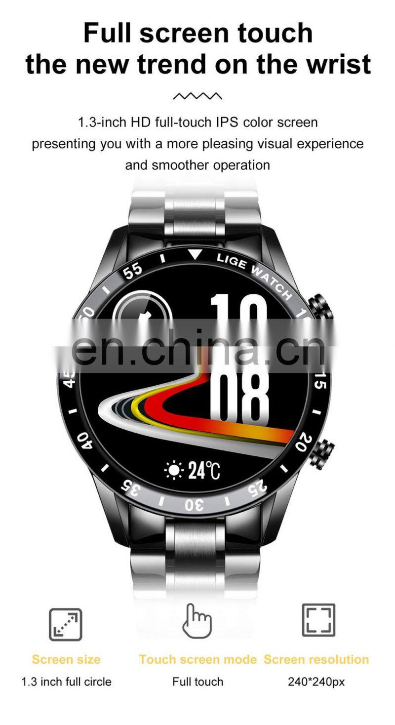 Lige BW0189 2021 New Brand Intelligent Watches Music Functional Sport Smart Watch Lige