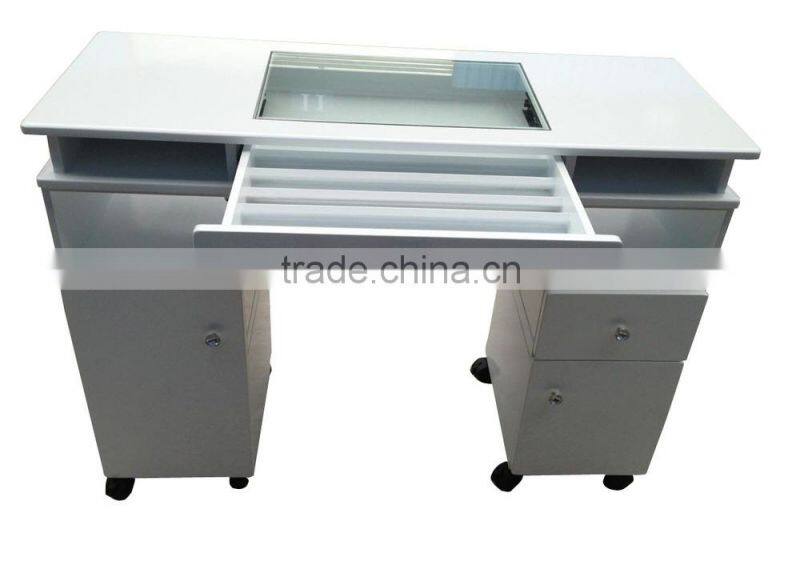 Beauty modern white manicure table.Manicure table nail salon furniture