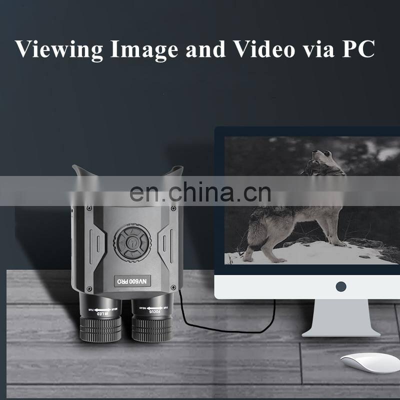 New design NV600 Pro 3.5-inch large screen infrared HD digital 500M hunting night vision binoculars
