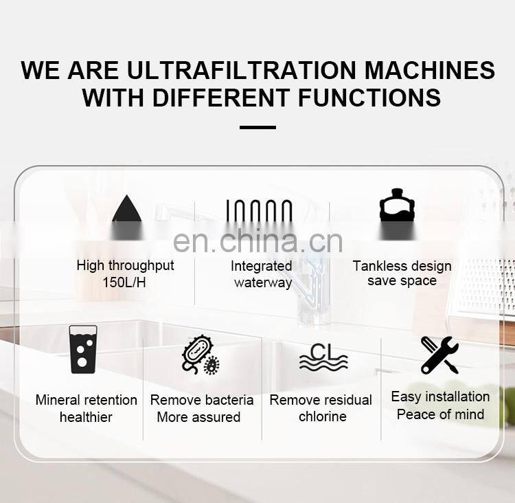 Home use under sink 5 stage alkaline uf water purifier home water filter