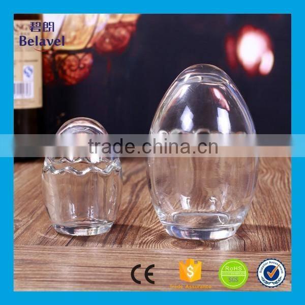 Wholesale 50ml 200ml egg shell glass pudding jar glass pudding bottle