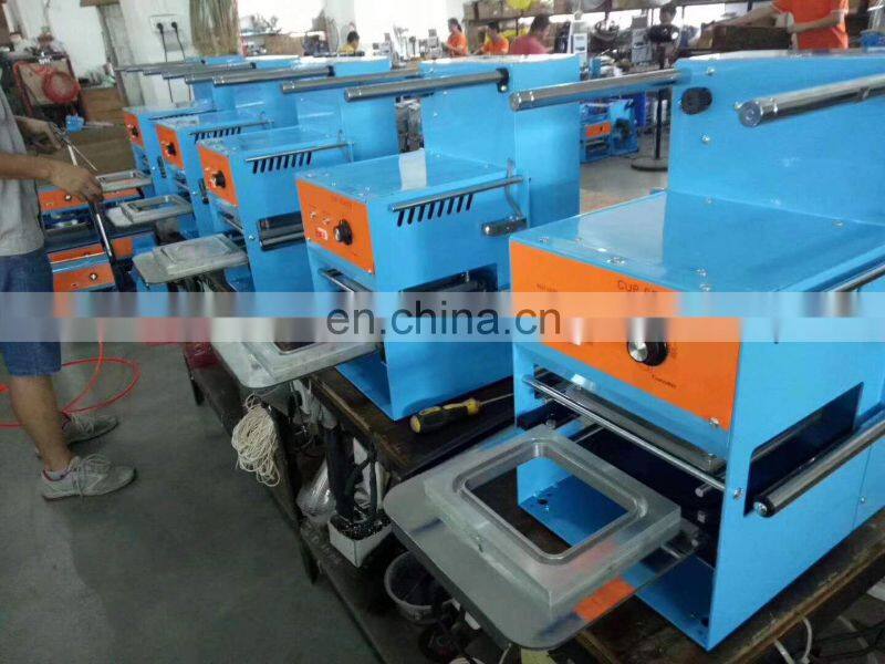 Commercial plastic and paper cup sealer sealing machine for milk tea, soybean milk, coffee cups