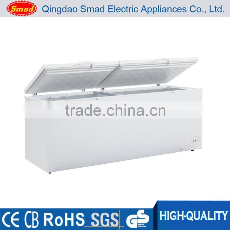 Large capacity 500l-1000L double doors top open deep chest freezer