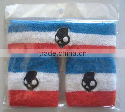 custom knitted promotional jacquard sport wristbands