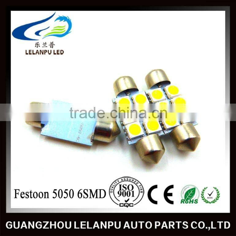 Hot sale Festoon 5050 6SMD 36/39/41mm car led festoon lighting Interior Map Dome Lights