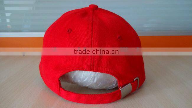 red brush cotton promotion cap for advertisment