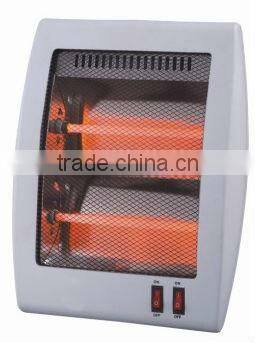 2heating 400W/800W CE/GS/ROHS safety tip over swtich/ inner handle /power indicator light electric heater quartz heater for home