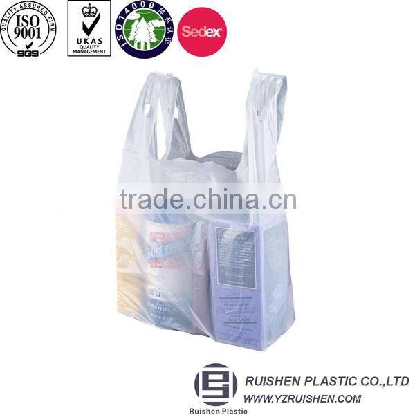 Striped HDPE Material T-shirt Packing Bag