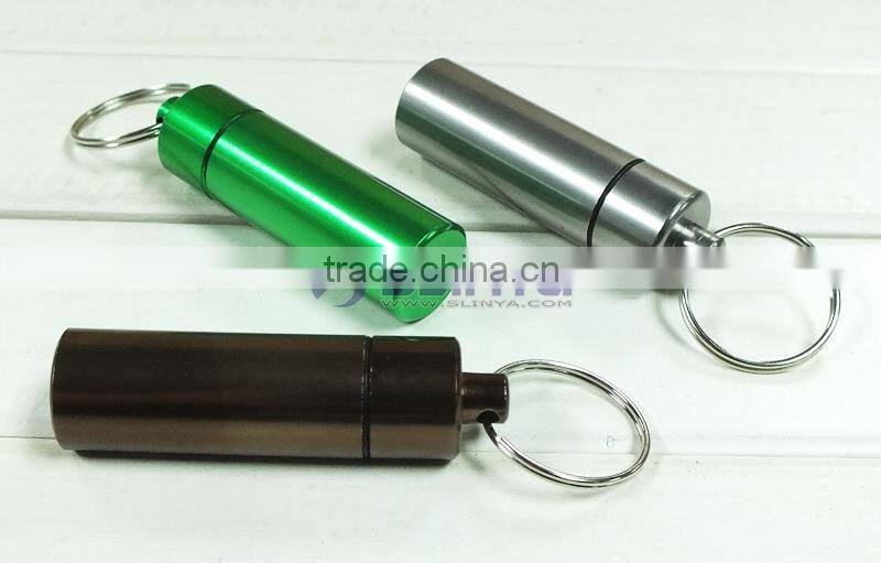 10ml/15ml/20ml 7 Color Option Smooth Oxidation Surface Mini Size Pill Storage Alloy Vial