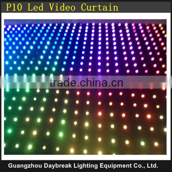 Background Led curtain Velvet cloth RGB full color Video curtain Stage Wedding Bar led screen