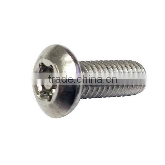 Stainless steel tamper-resistant button head cap screw