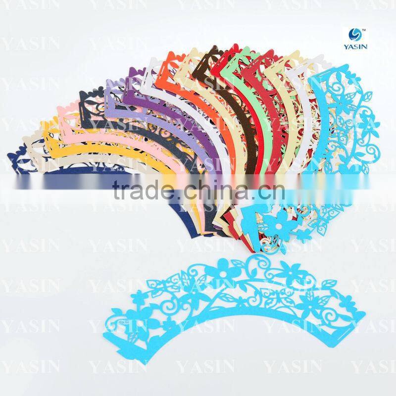 Spring Flower Paper Cupcake Wrapper