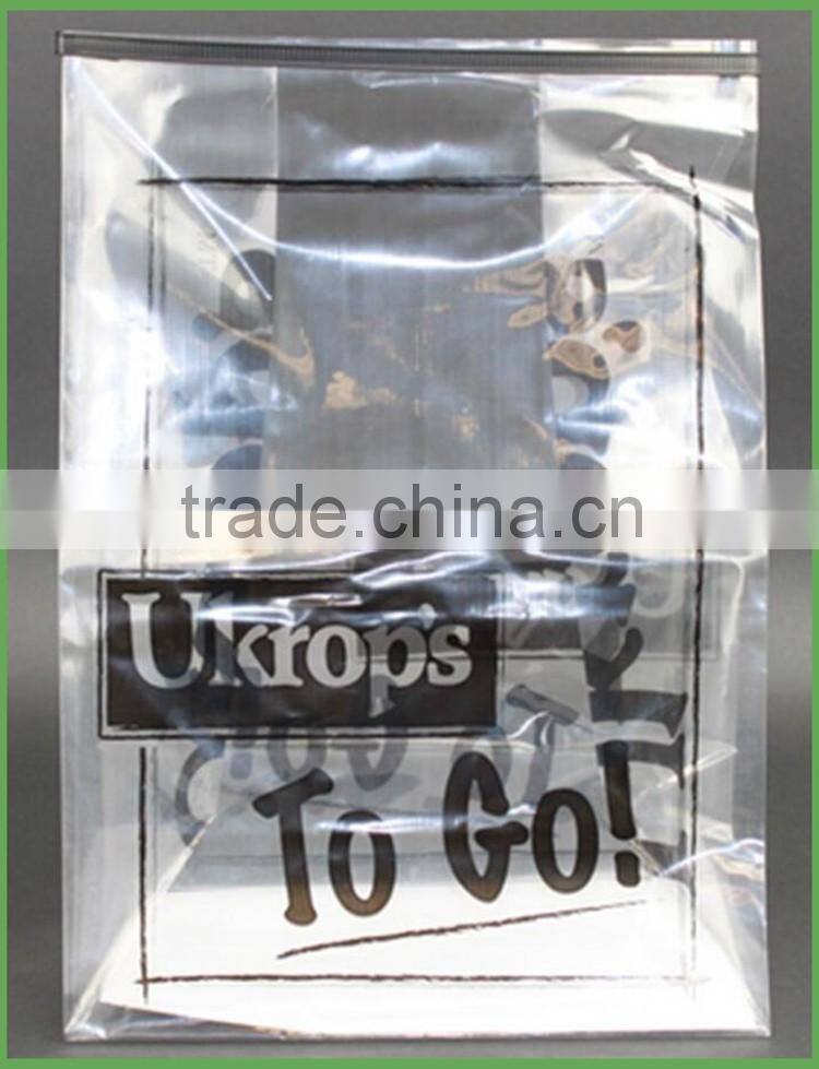 Chinese Factory Wholesale Transparent ldpe plastic side gusset packaging bag