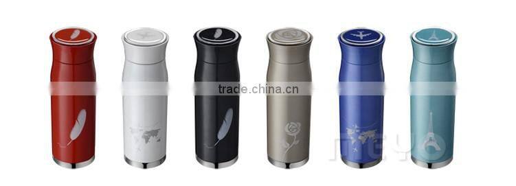 Lucury vacuum bottle pen ballpoint notebook leather locker bookmark with paper bag