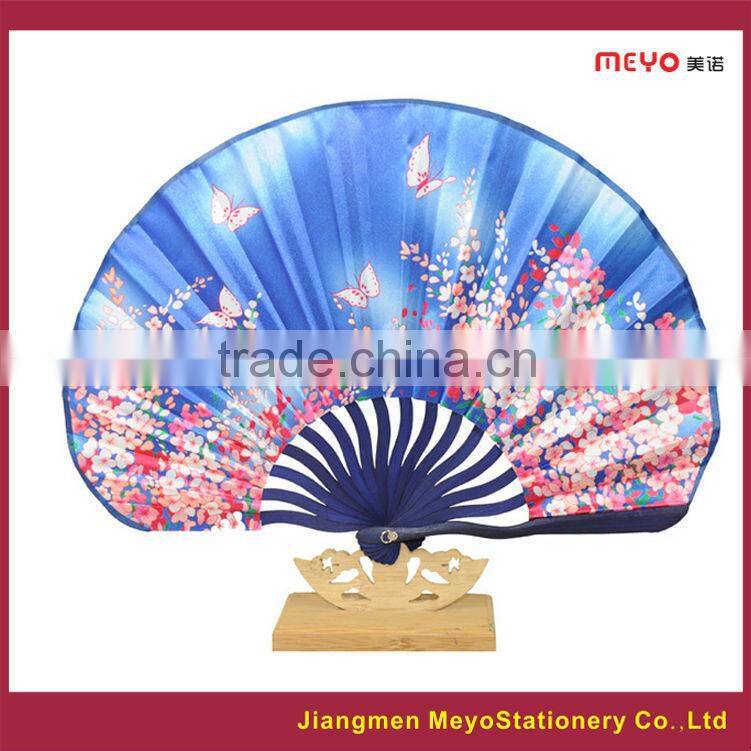 2015 Flower Fabric hand held fan for business present
