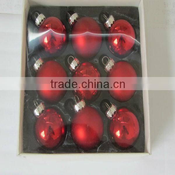 red plastic christmas ball can be print customs logo,small ball plastic toys