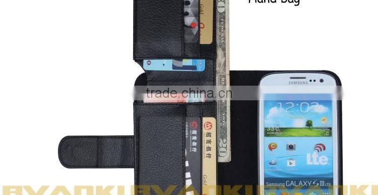 New Product On China Market Popular Flip Leather Case Cover For Samsung Galaxy S3 Folio Cover Leather Case Bags