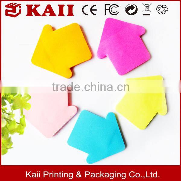 custom shape, custom size, custom printing hand shaped sticky notes
