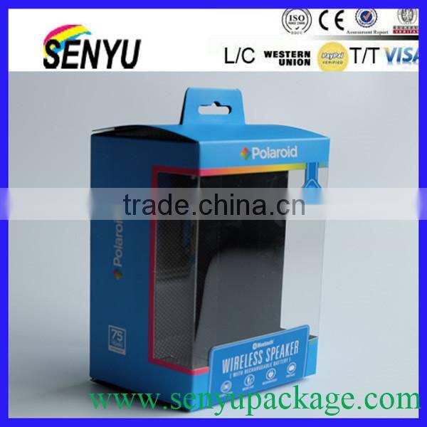 2015 new stylish packaging box plastic window with fast delivery