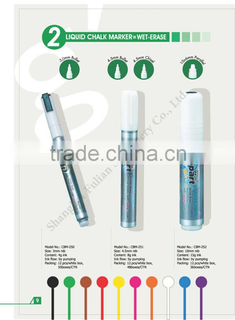 3mm wet-wipe liquid chalk