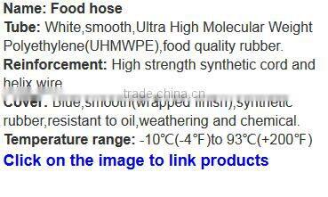 COLORful SANITARY FATTY FOODS SUCTION AND DELIVERY HOSE