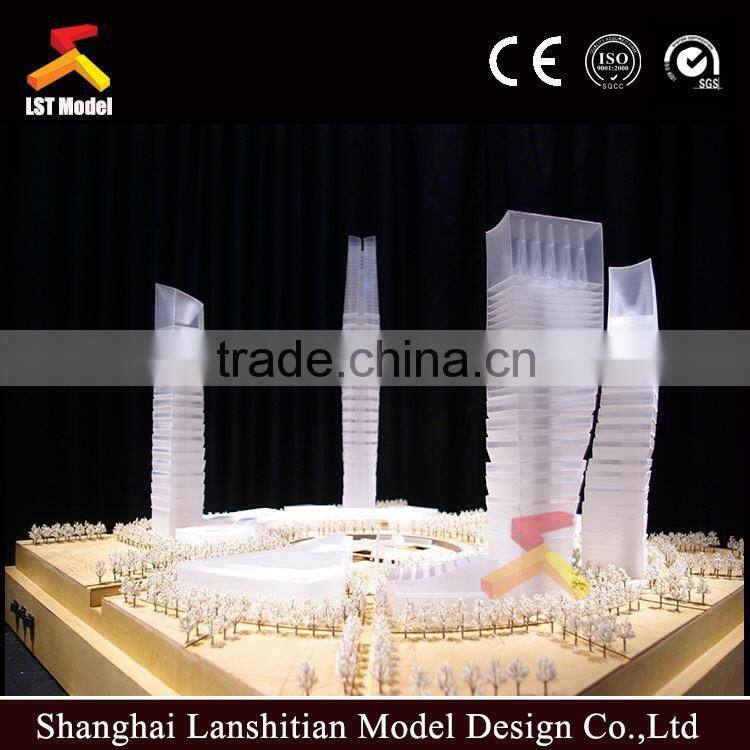 Five-star Office building model with light systerm,3d building models