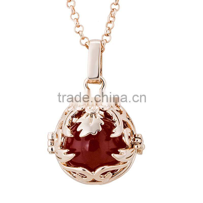 OEM Gold Filigree Cage Pregnancy Necklace