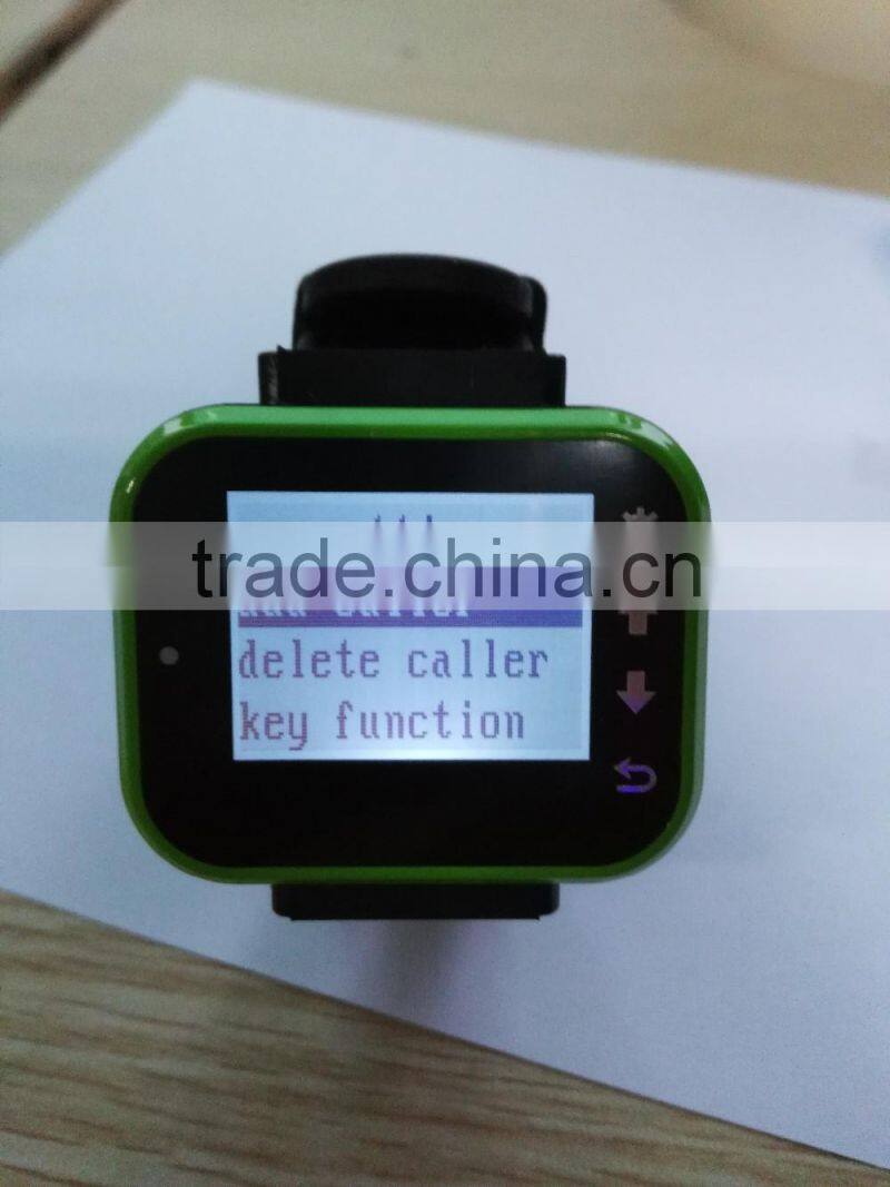 Wireless Waiter Call Wrist Watch Pager Functional Waiter Paging System Wireless service calling system