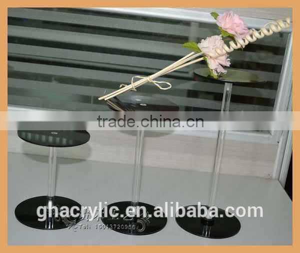 black color, transparent cosmetic display, lipstick display stand