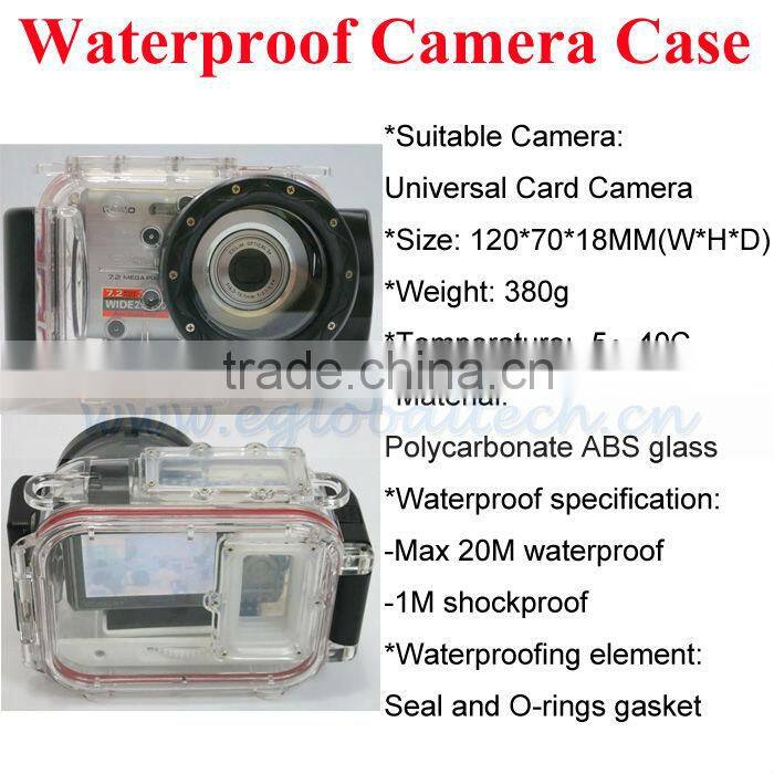 universal waterproof camera case diving waterproof for nikon&canon&panasonic digital camera