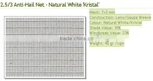 new HDPE material with UV additive for agricultural table grape vinyard anti hail net usage in the rain season