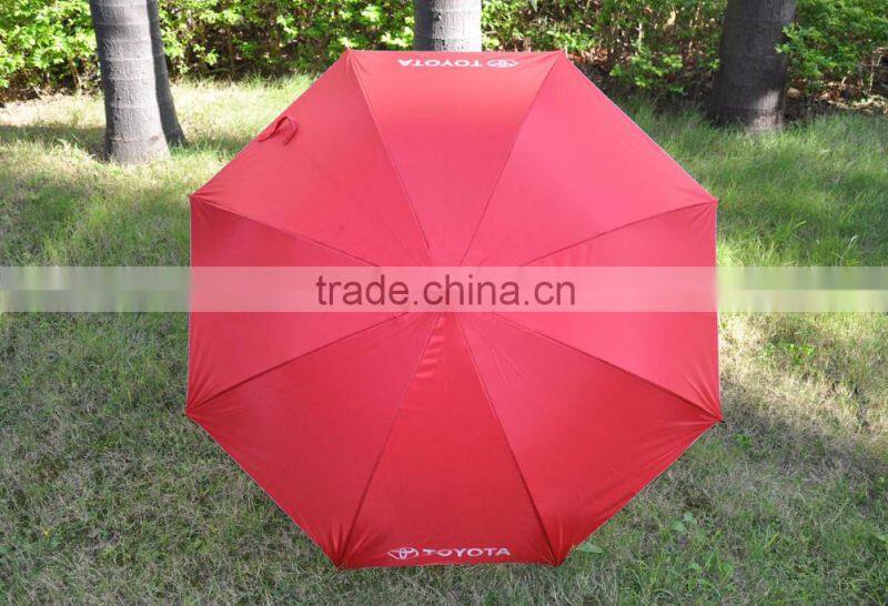 Hot Sale Silver Coated UV protective Promotional Custom Auto Open Double Layer Windproof advertising Straight Umbrella