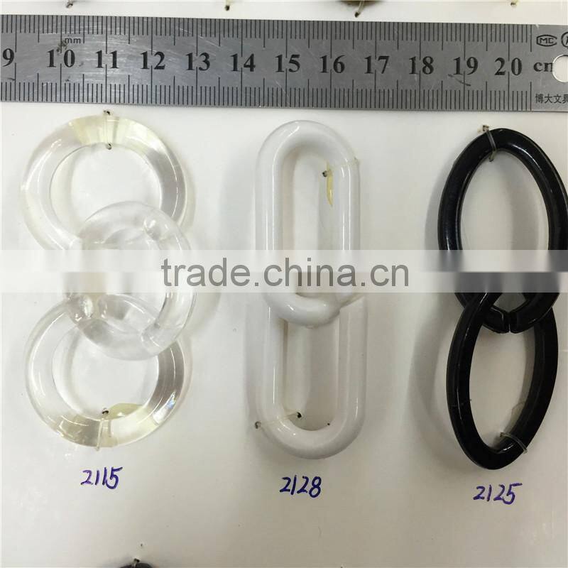 Plastic chain,clothes accessories,bag accessories,free split chain,black and white chain.chain for bags