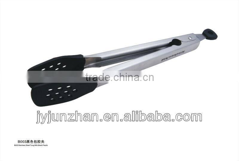 Stainless Steel430 Food Tongs made by Junzhan Stainless Steel Factory directly