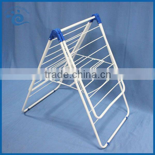 Metal Tube Powder Coating Folding Clothes Rack 135*56*90CM Balcony Garment Drying Rack