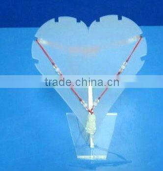 L shape acrylic necklace display
