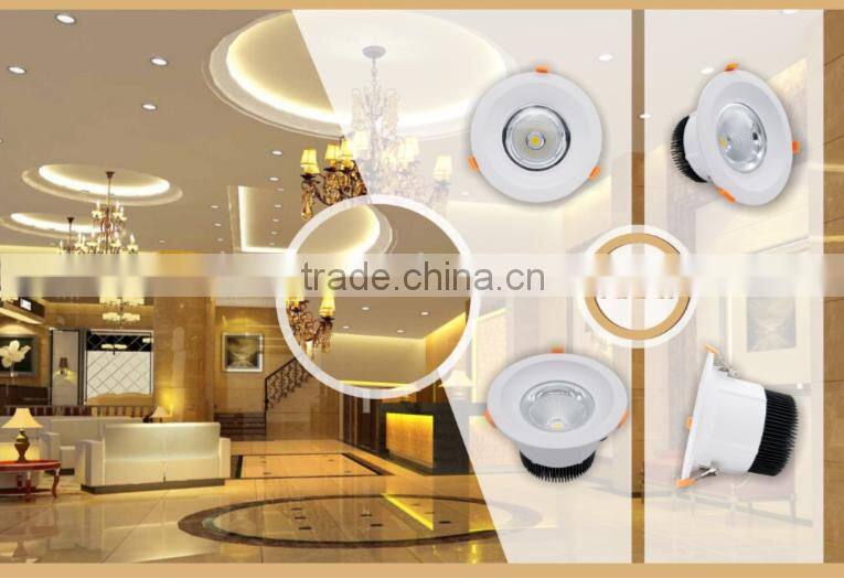 High Power 100w IP20 COB Black and White Lux Surface Downlight