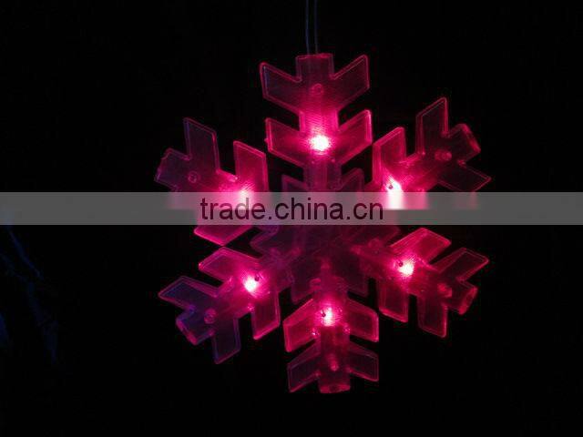 holiday colourful snowflakes shape led adornment light