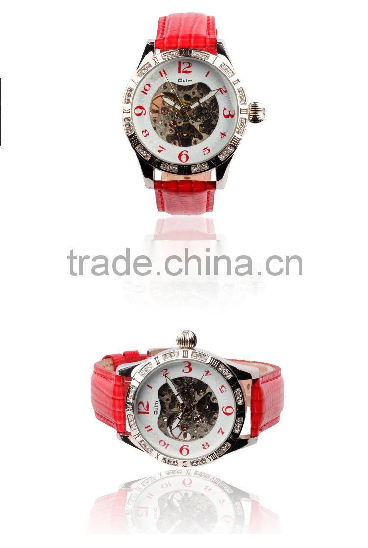 2015 oulm lady watch, colorful unisex watch, mechanical watch made in china