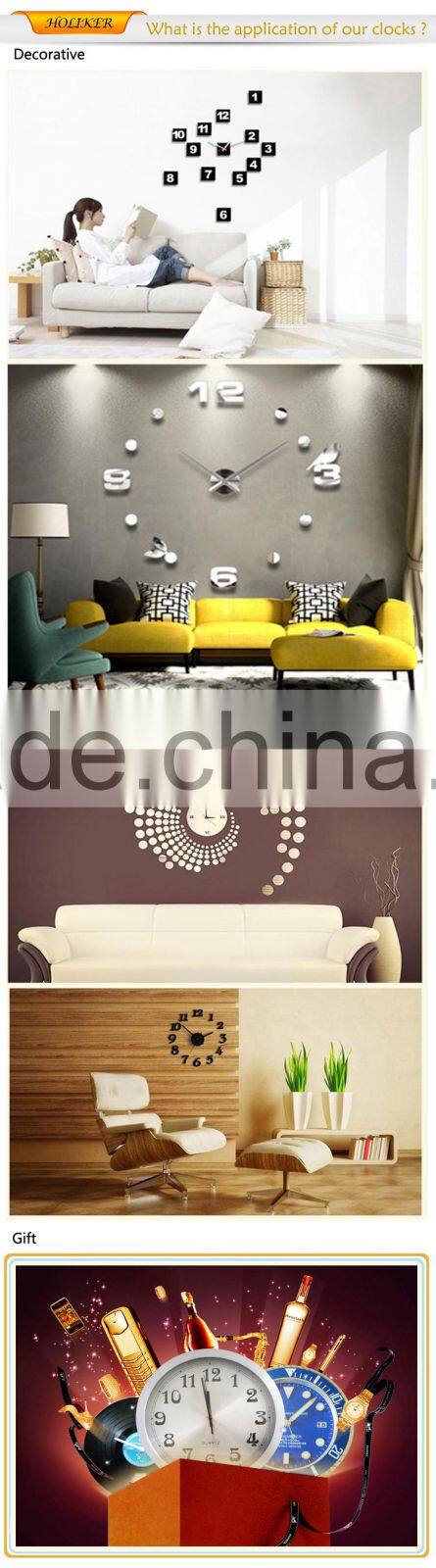 football design acrylic DIY clock for promotion