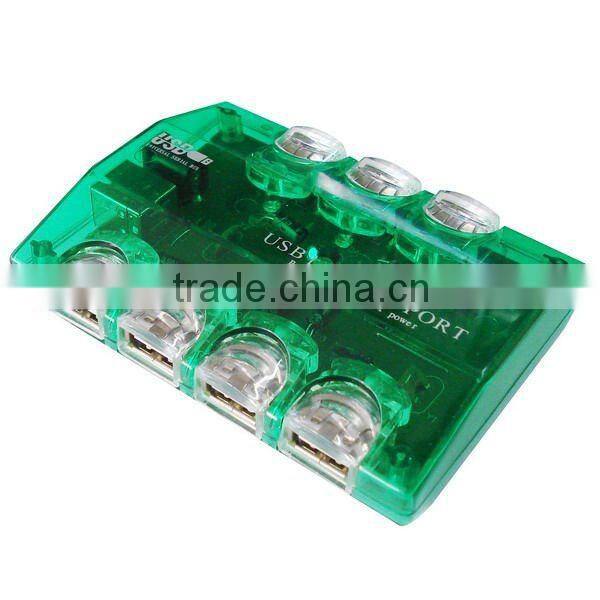 2012 Christmas gift-transparent hub with 7 port