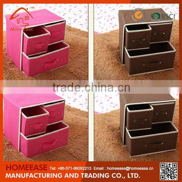 Open Top Collapsible Foldable Fabric Storage Box/Canvas Storage Bin
