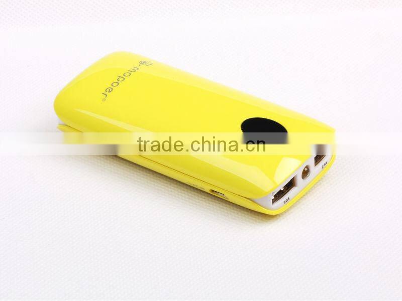 6000mAh colorful design portable power bank for samsung smartphone